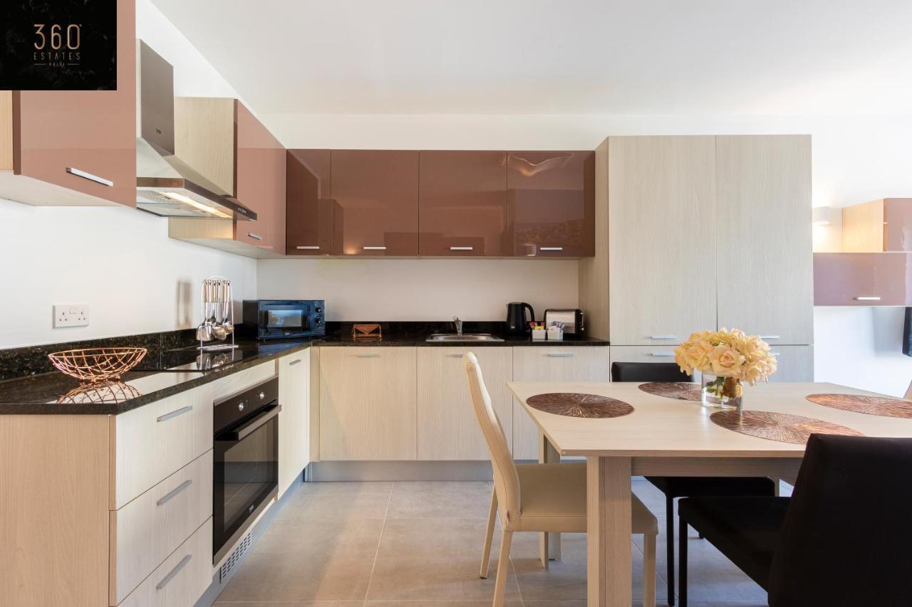High-End Central Apt With Comfy Bed & Super Wifi By 360 Estates San Ġwann 外观 照片