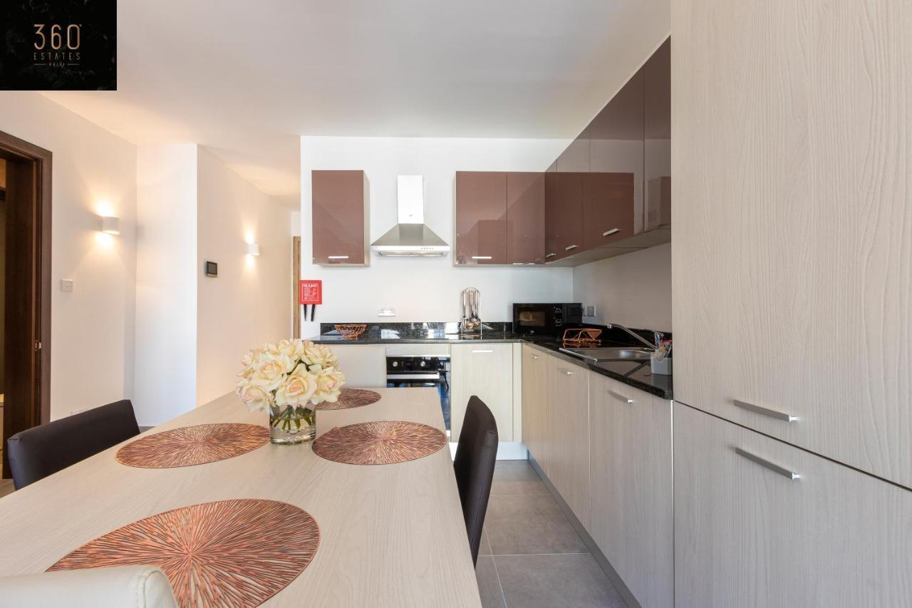 High-End Central Apt With Comfy Bed & Super Wifi By 360 Estates San Ġwann 外观 照片