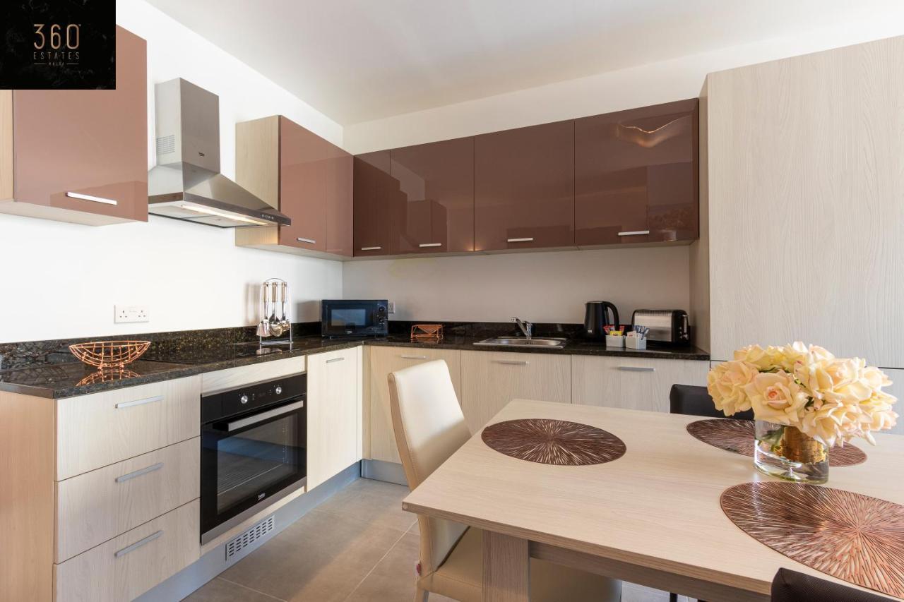 High-End Central Apt With Comfy Bed & Super Wifi By 360 Estates San Ġwann 外观 照片